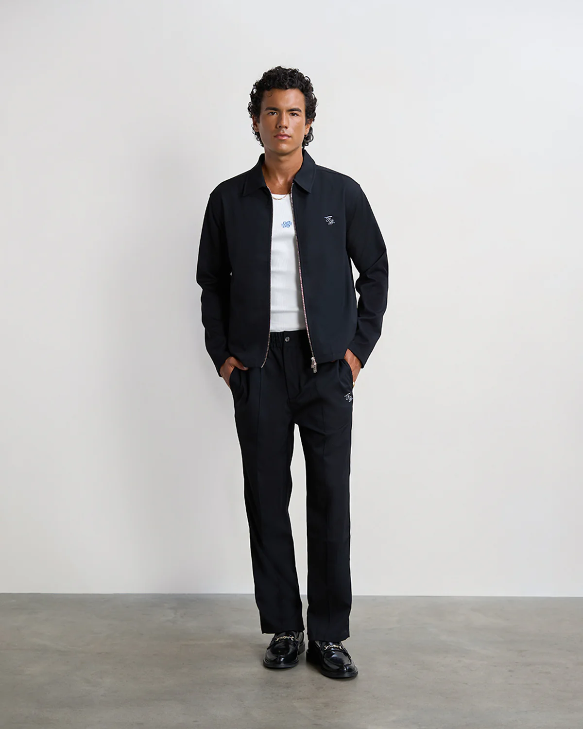 Coach Jacket Twill Wool Black - Image 2
