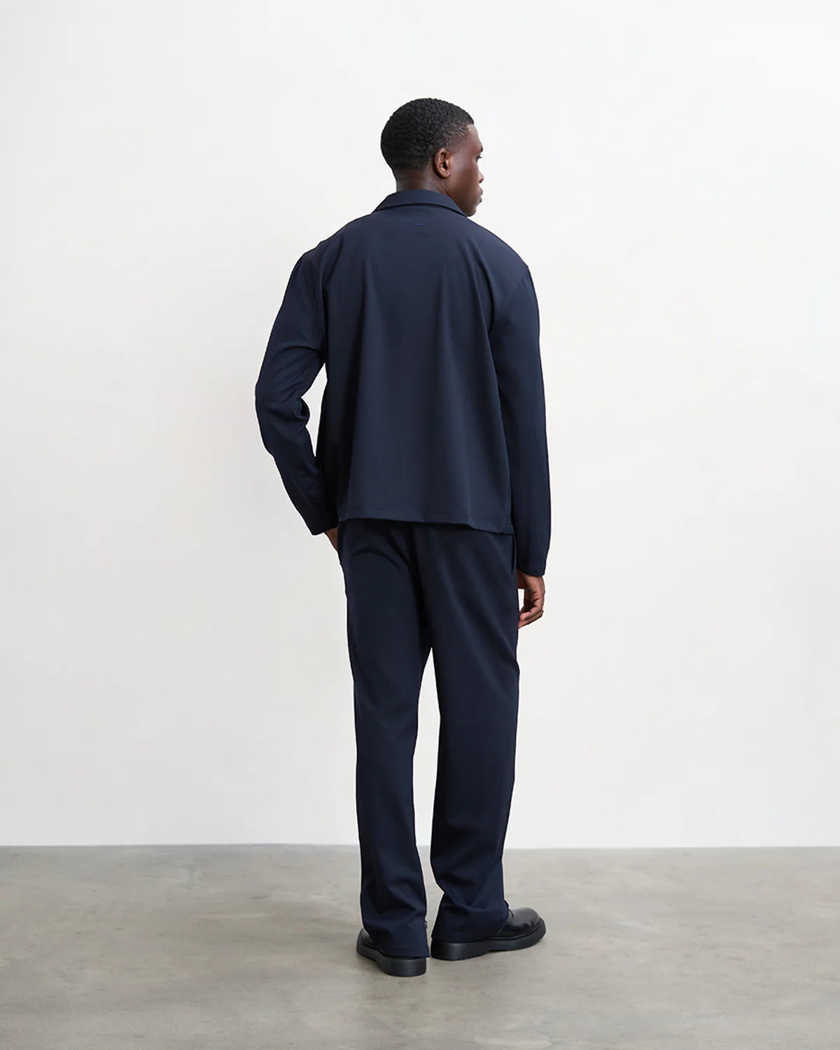 Coach Jacket Twill Wool Navy - Image 7