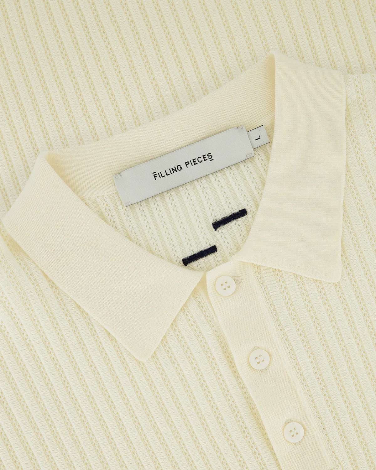 Fine Knit Polo Antique White - Image 2