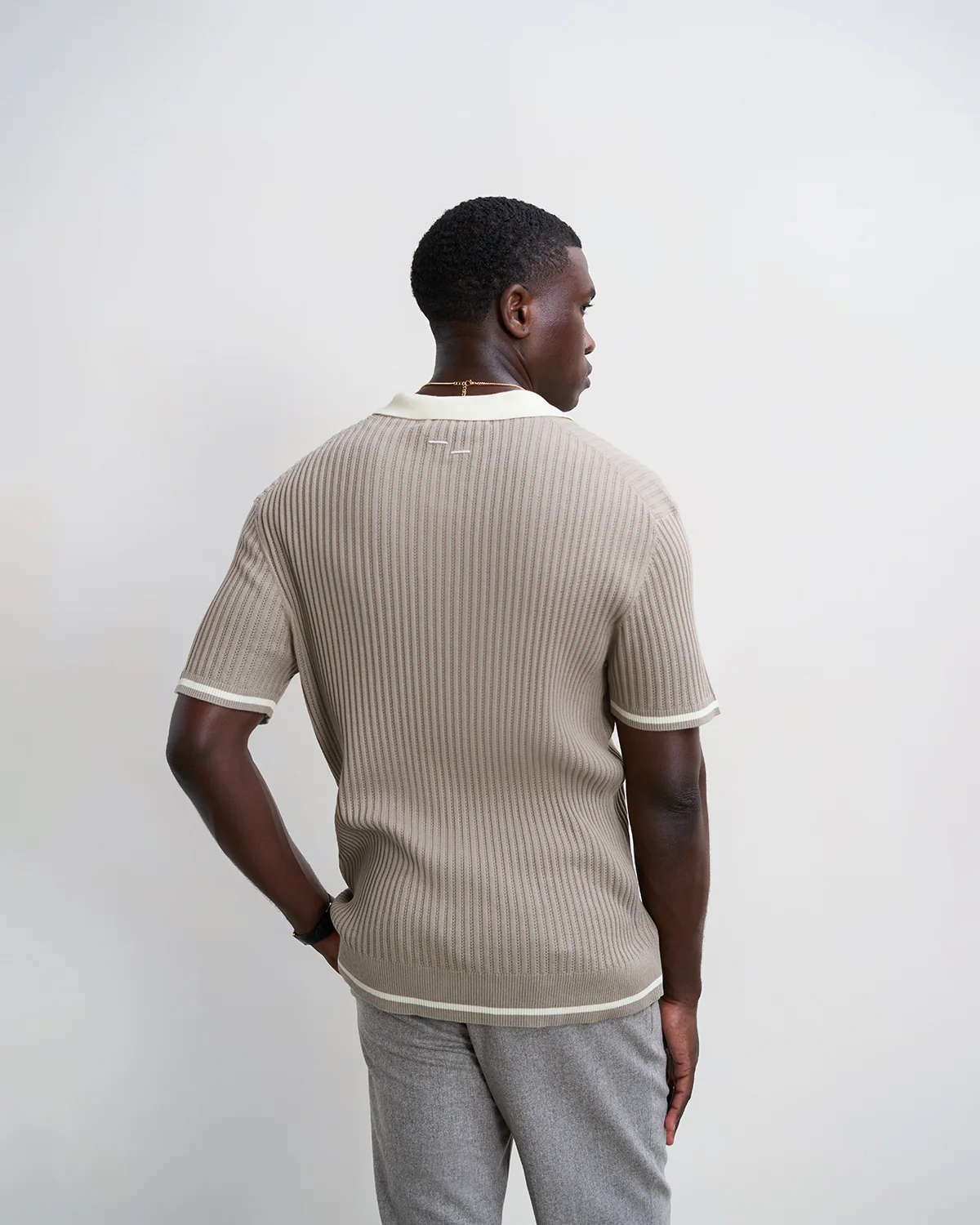 Fine Knit Polo Atmosphere - Image 5
