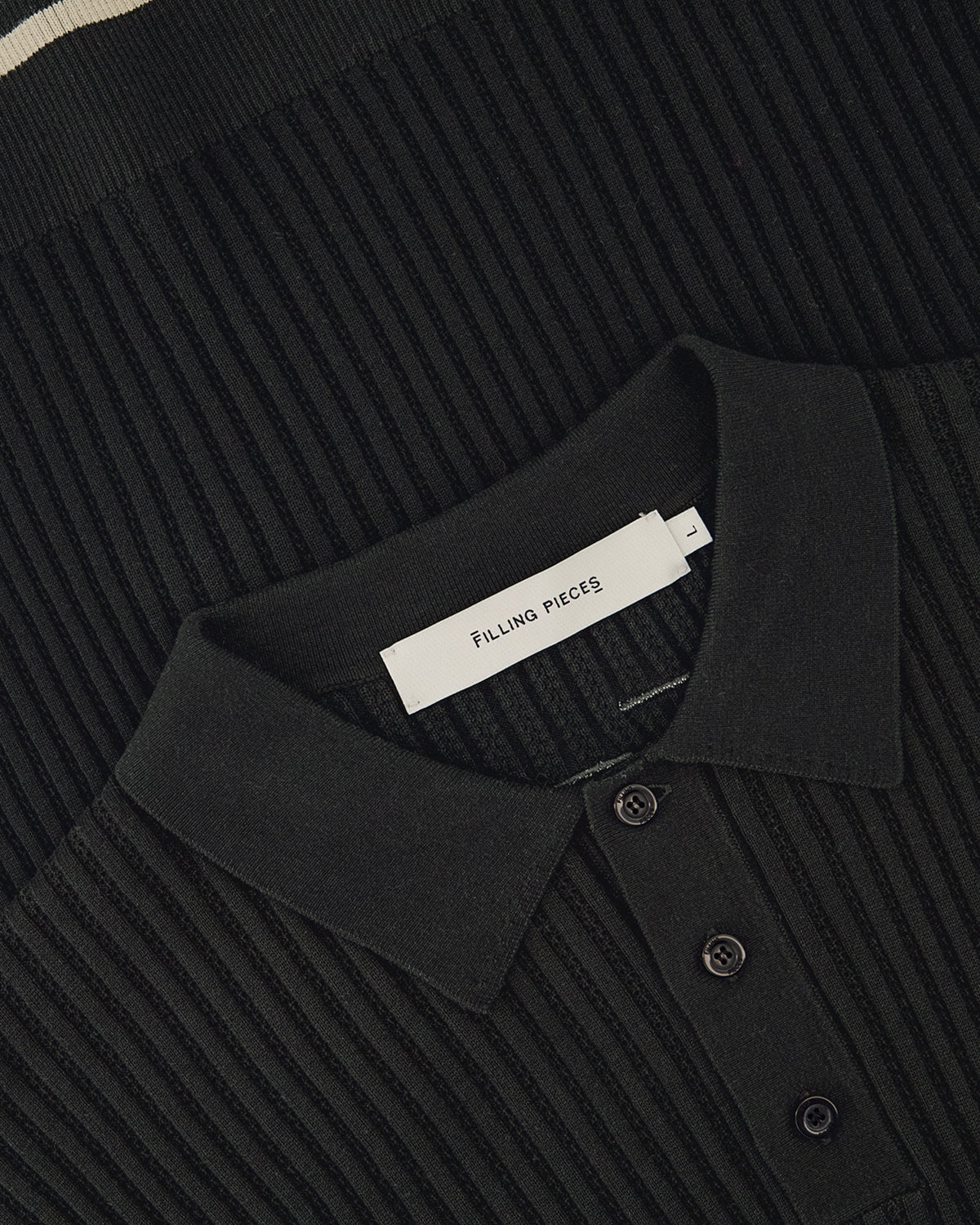 Fine Knit Polo Black - Image 4