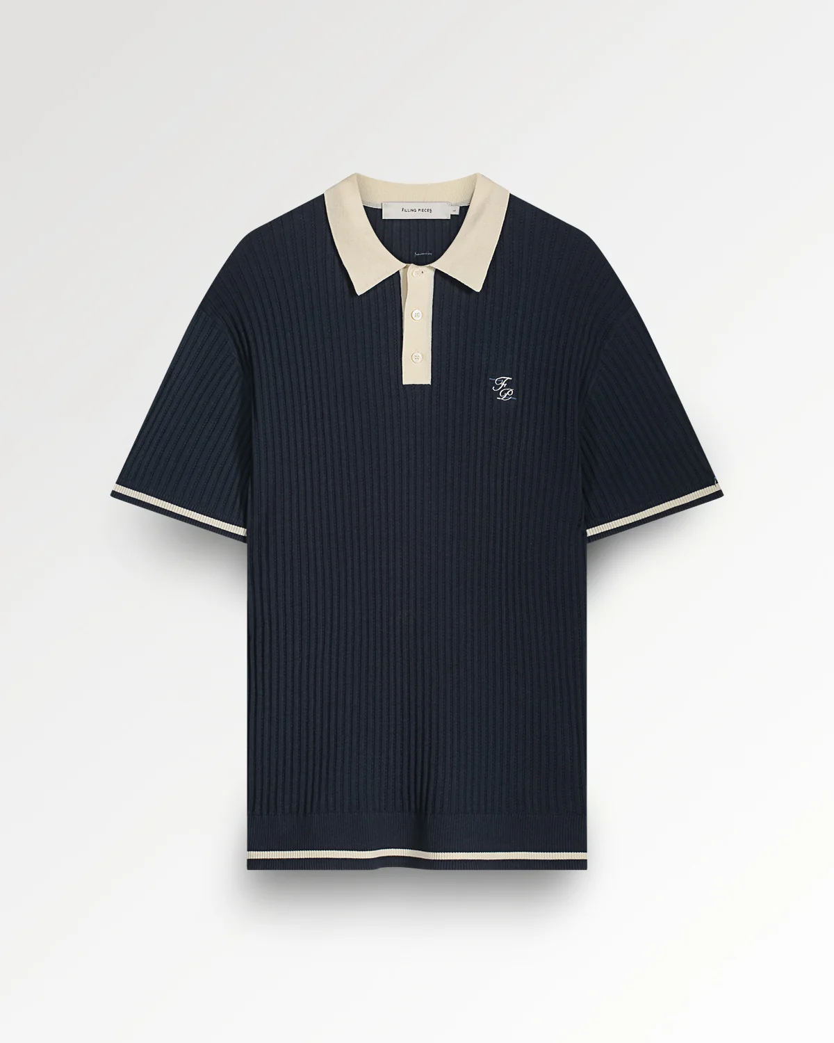 Fine Knit Polo Navy