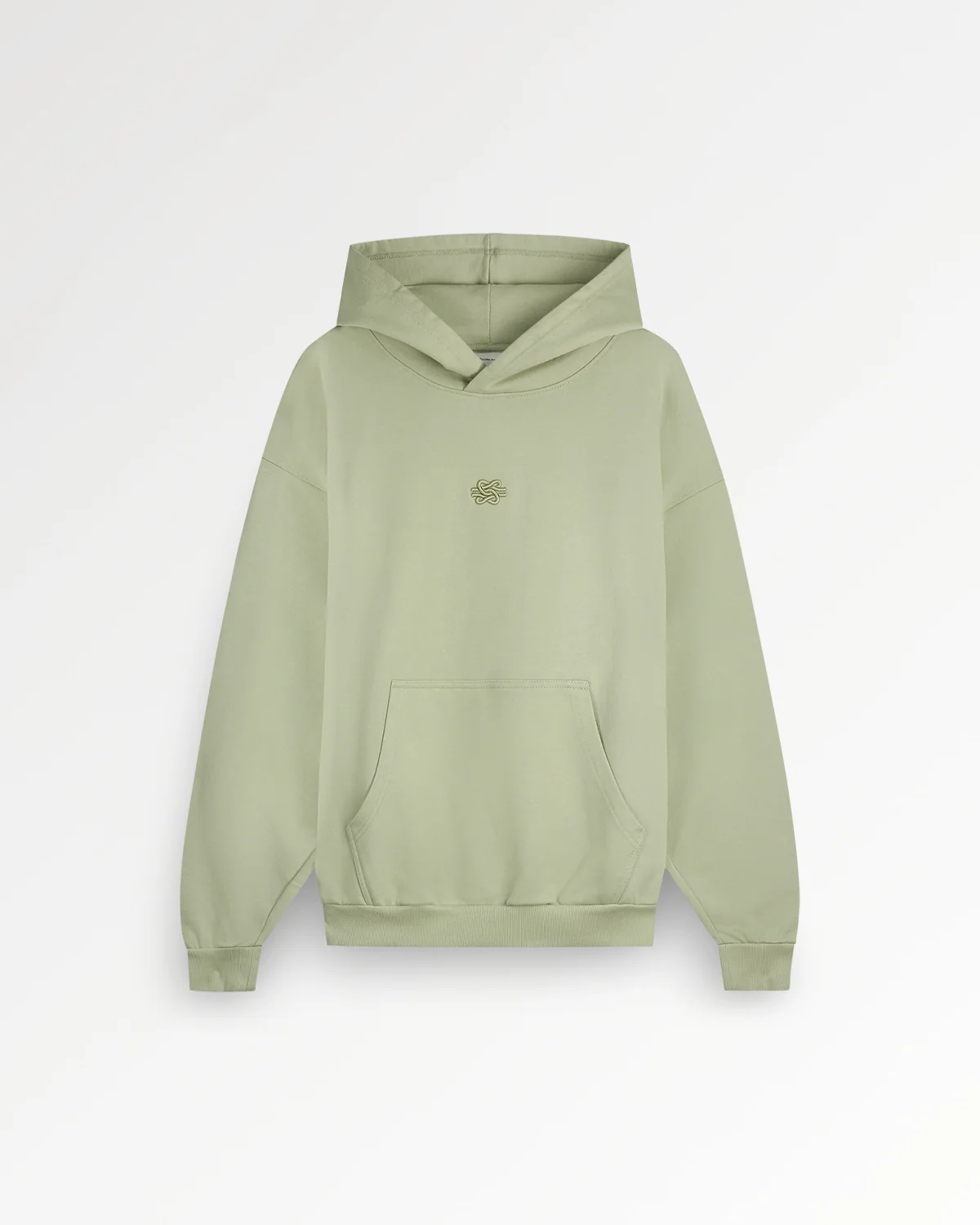Hoodie Boxy Embroidered Tea