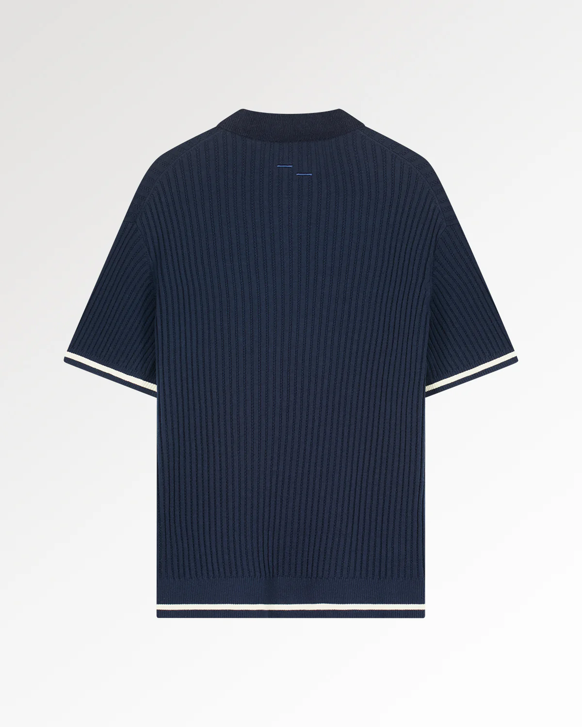 Knit Polo Boucle Maritime Blue - Image 2