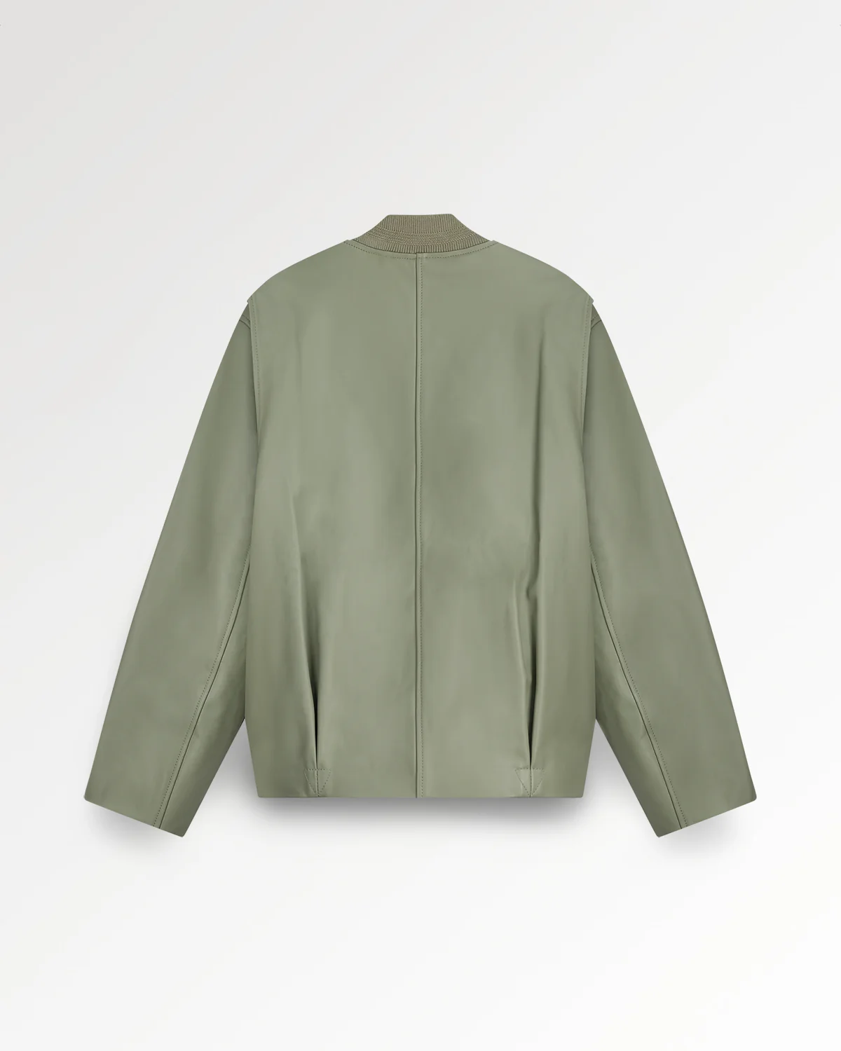 Leather Bomber Jacket Tea - Image 2