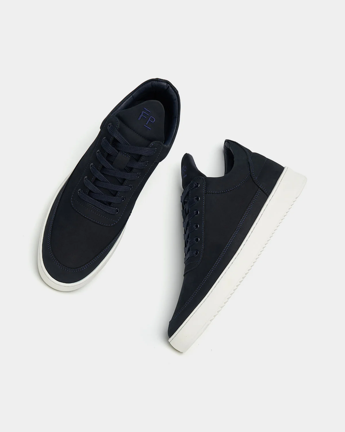Low Top Ripple Nubuck Navy - Image 5