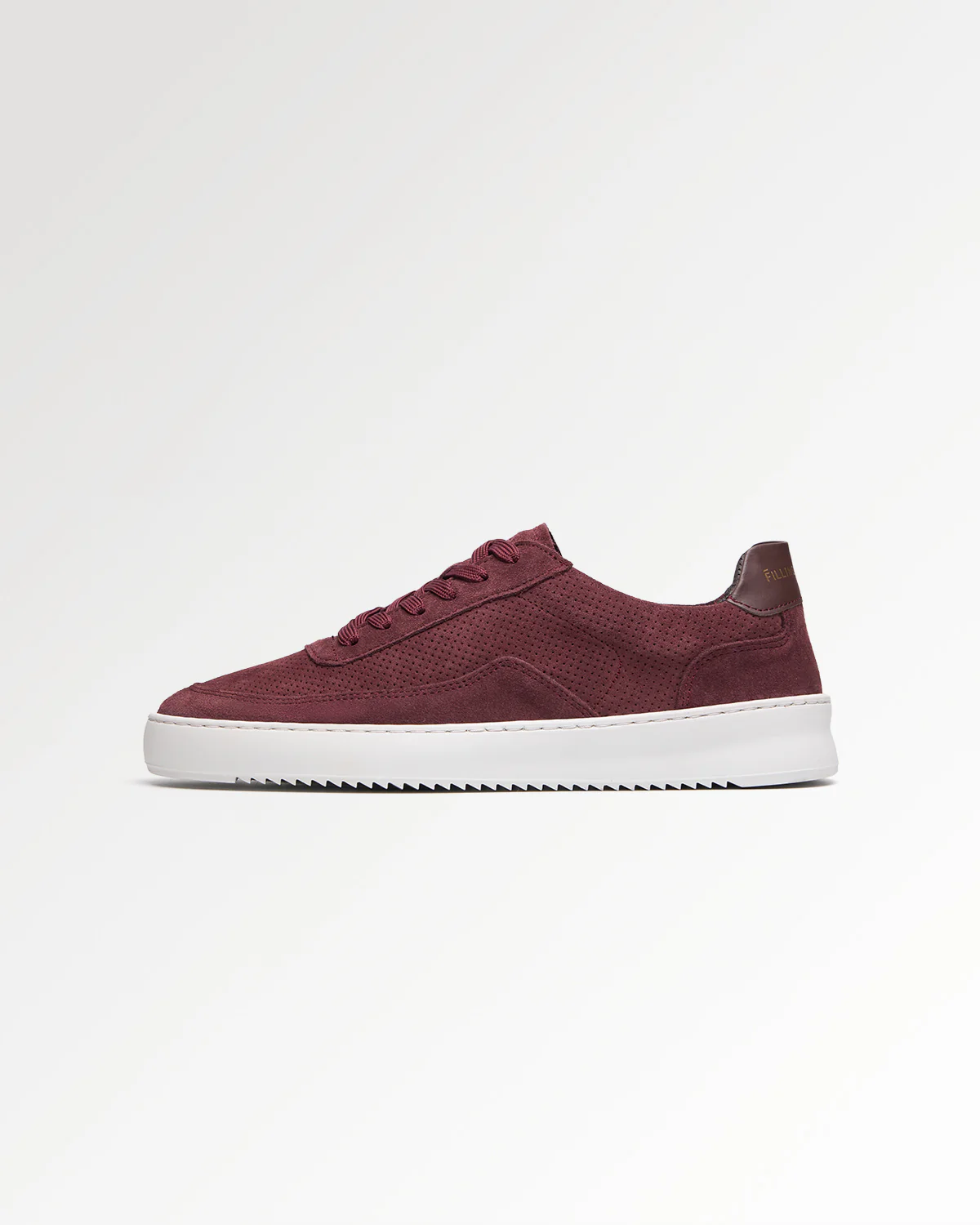 Mondo Suede Perforated Burgundy