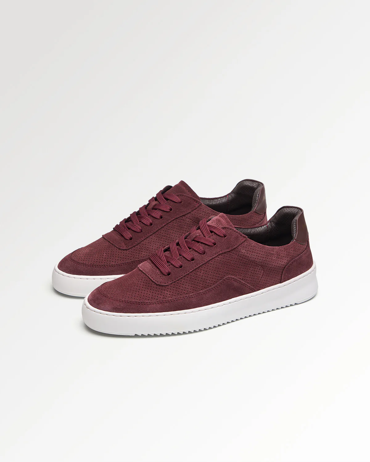 Mondo Suede Perforated Burgundy - Image 2