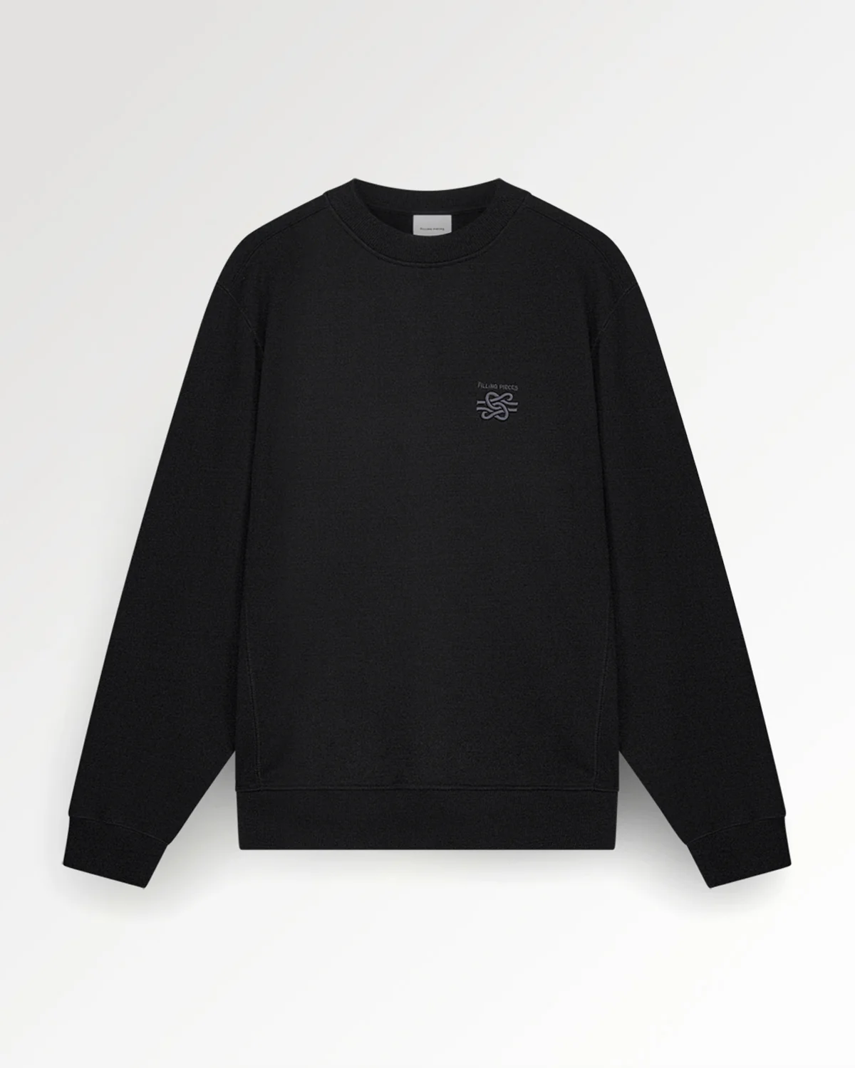 Sweatshirt Embroidered Knot Black