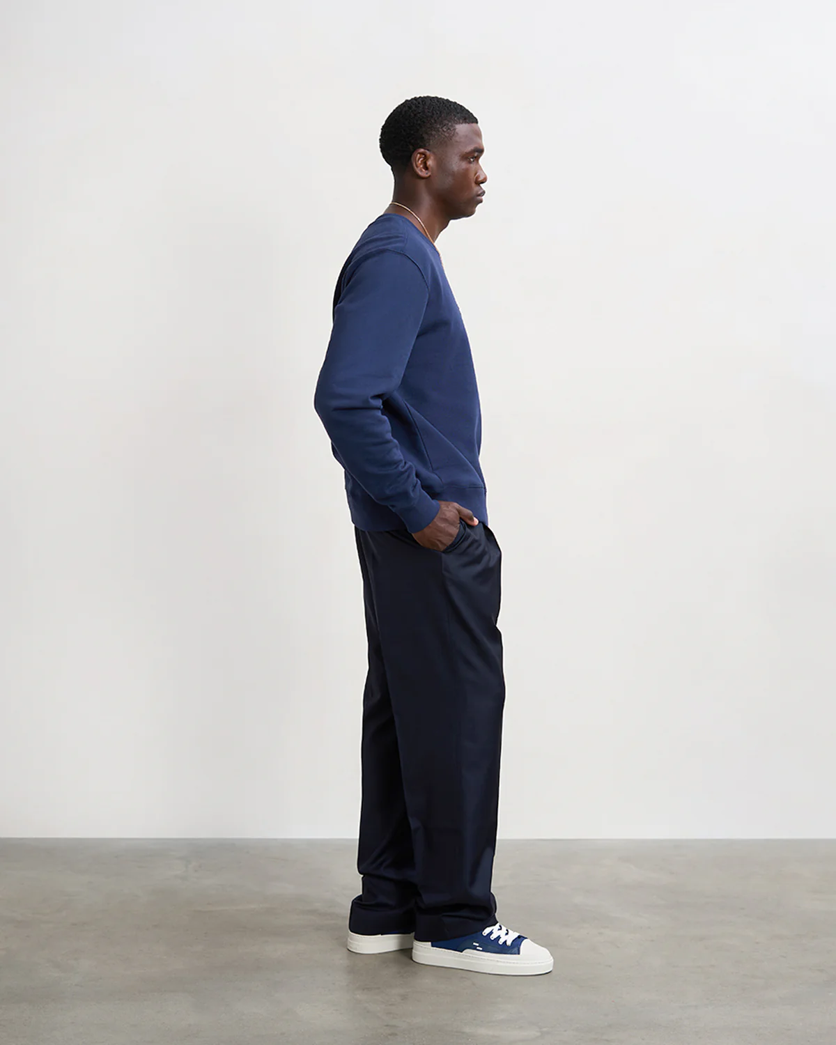 Sweatshirt Gowtu Tonal Navy - Image 6