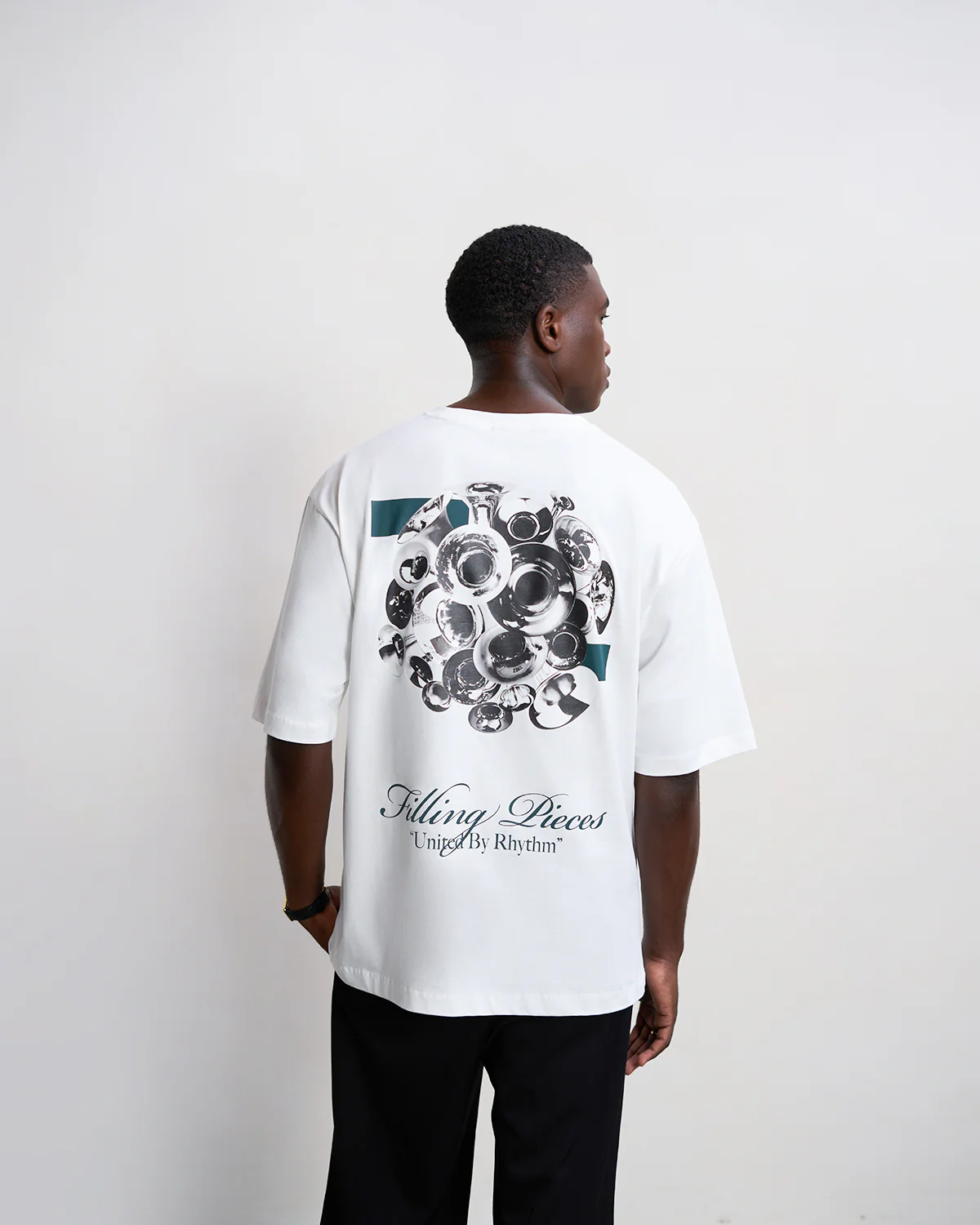 T-shirt Boxy Bouquet White - Image 2