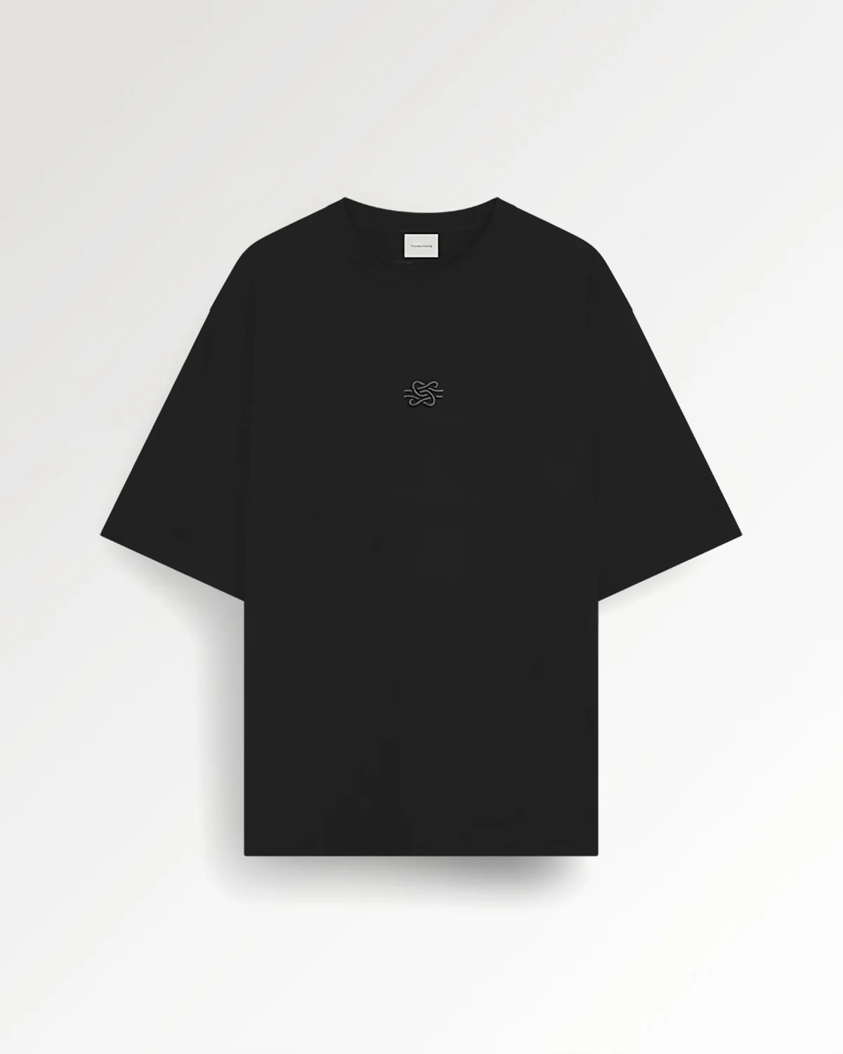 T-shirt Boxy Embroidered Black