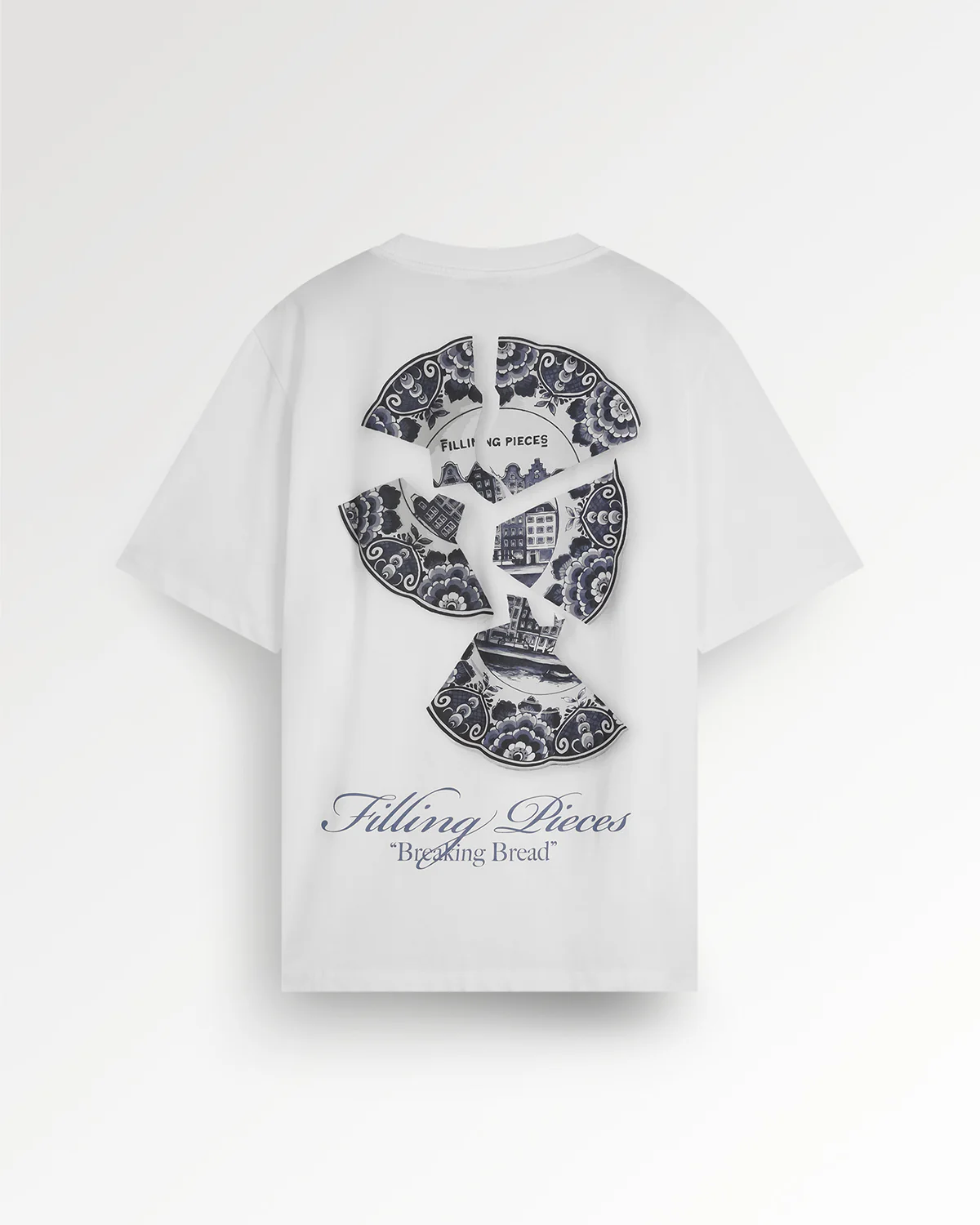 T-shirt Broken Plate White