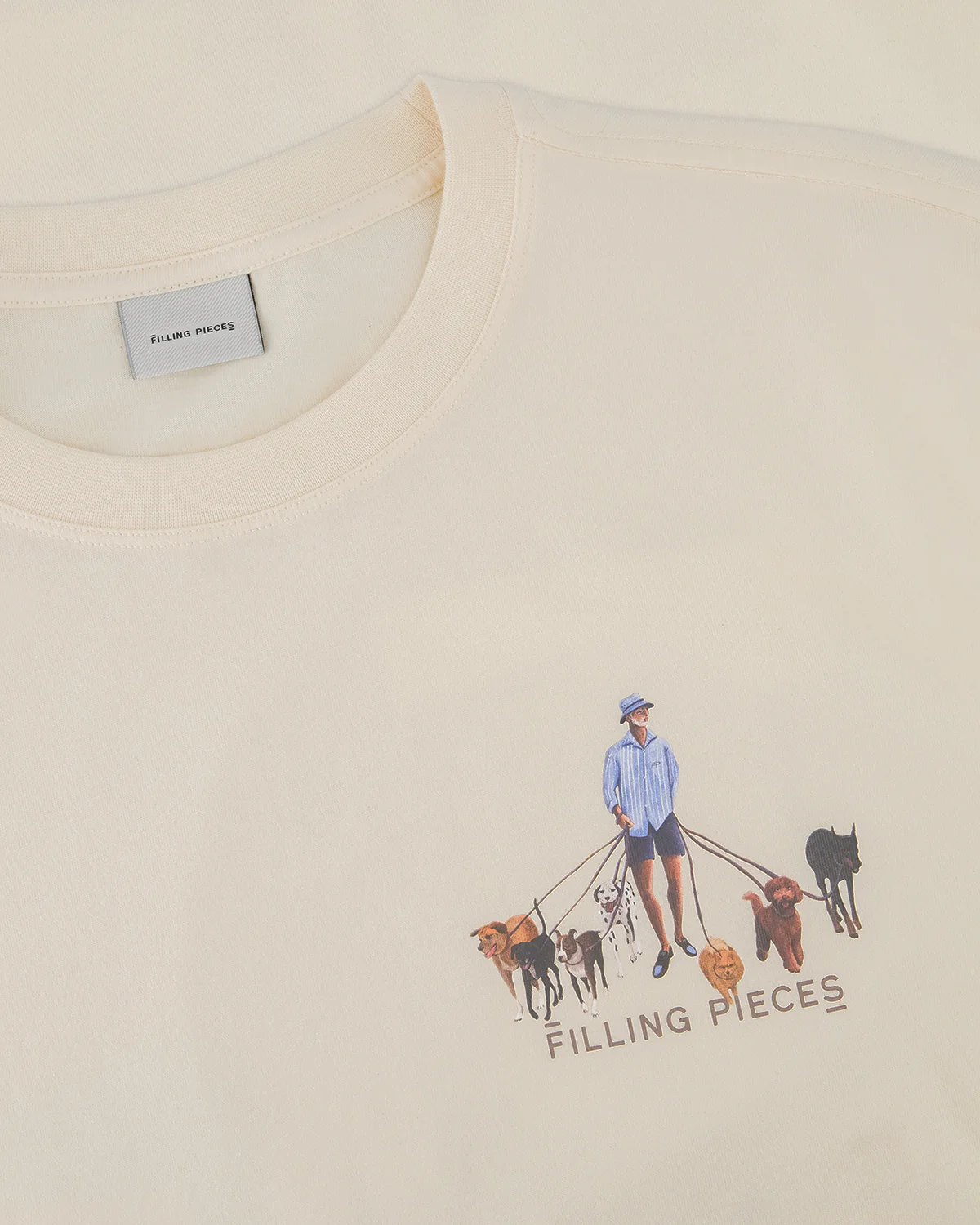T-shirt Dog Walker Antique White - Image 4