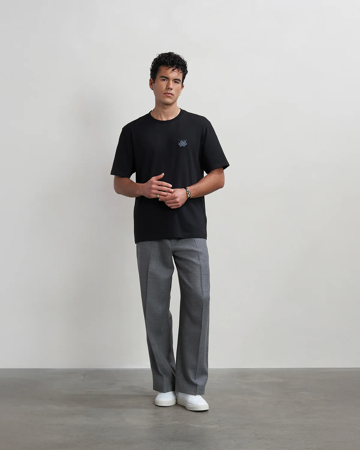 T-shirt Embroidered Knot Black - Image 2