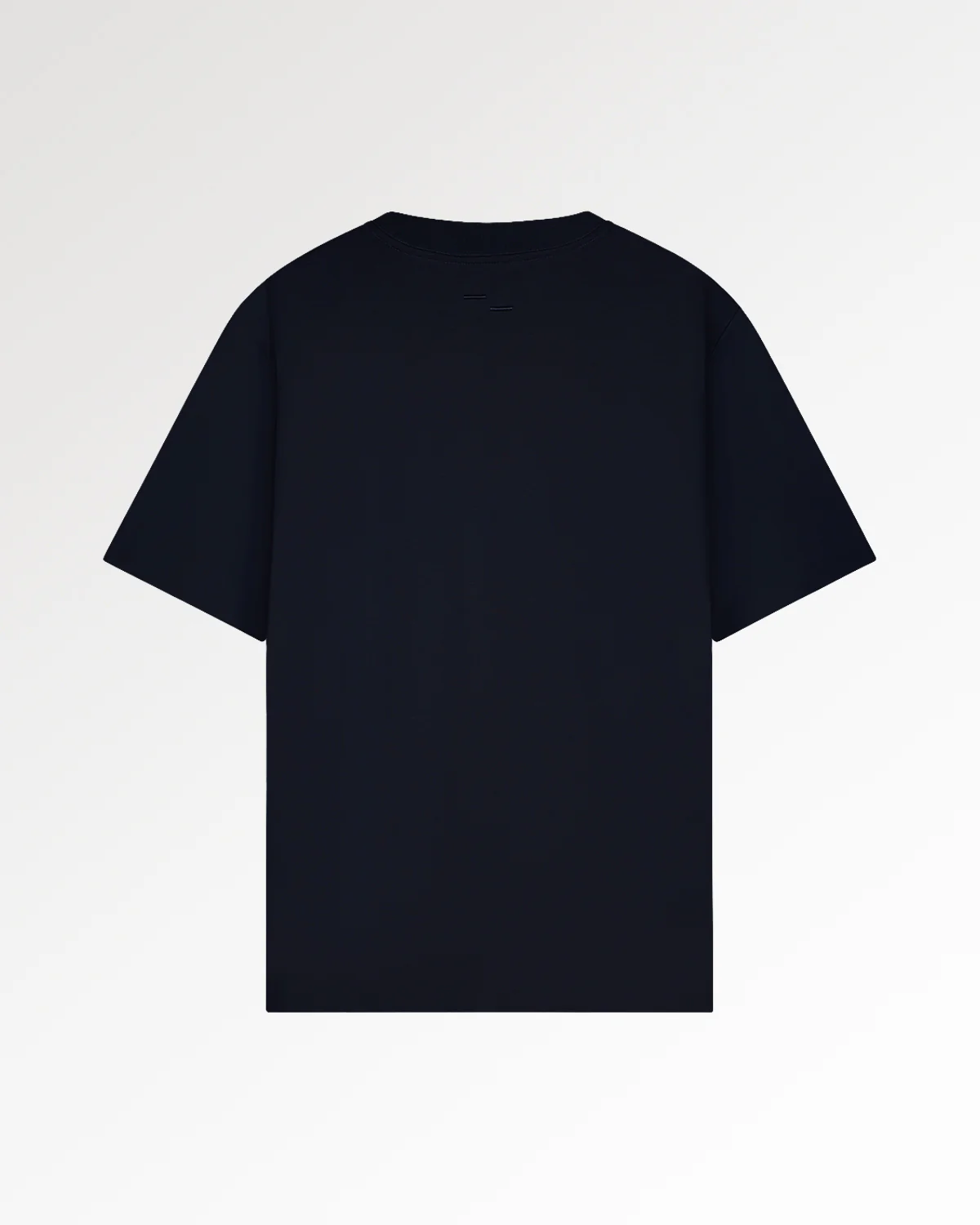 T-Shirt Embroidered Knot Melange Navy - Image 2