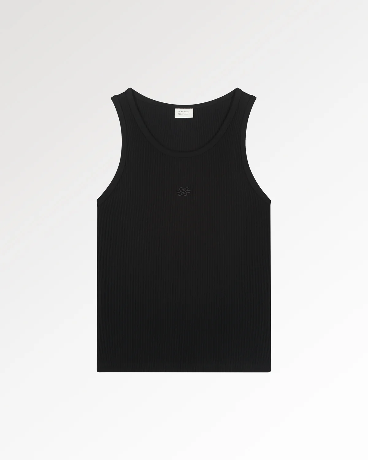 Tank Top Ribbed Black